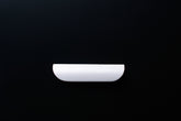 White wooden finger pull frontal view